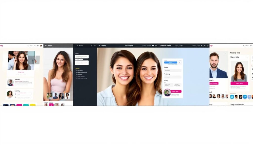 Comparison of the best herpes dating sites for serious relationships in the US showing interface examples