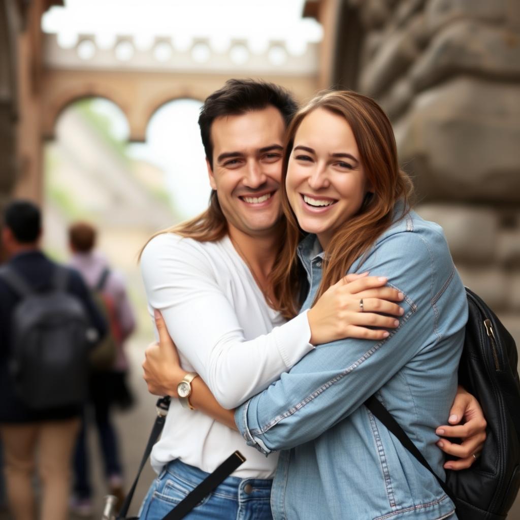 Happy couple who met during a Romance Tour Happy couple who met during a Romance Tour