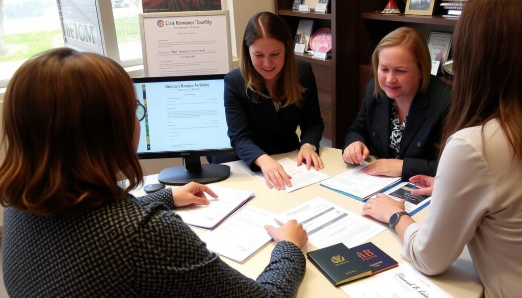 Romance Tour participants receiving visa and travel guidance Romance Tour participants receiving visa and travel guidance