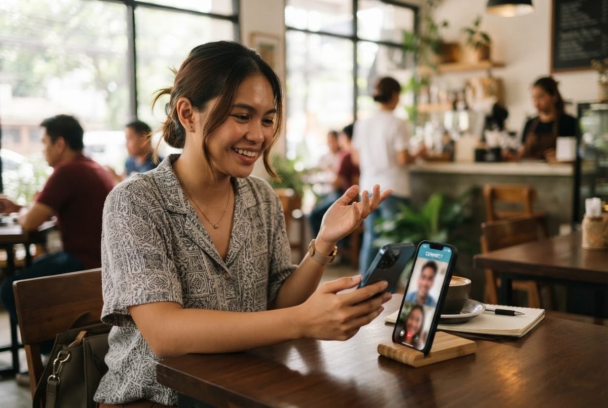 Filipina dating site safety concept